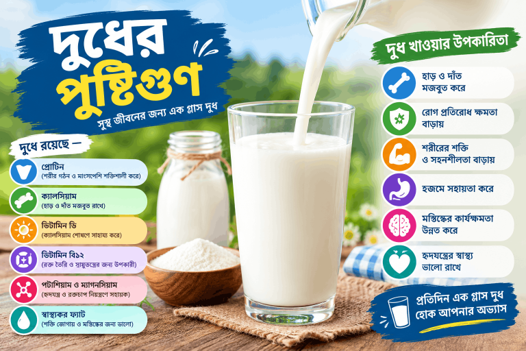 দুধের পুষ্টিগুণ কী কী